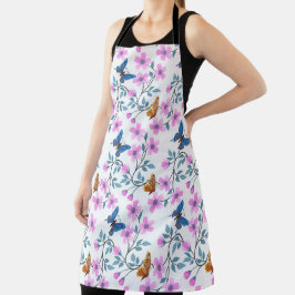 Blume und Schmetterlinge Schürze