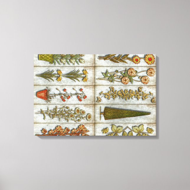 Blume und Shrub Leinwanddruck (Vorderseite)