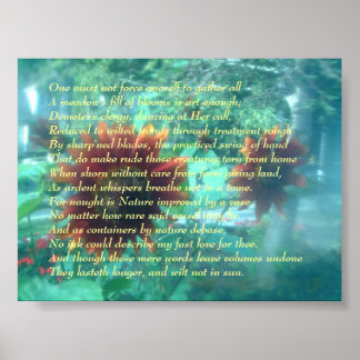 Blume und Sonnet Poster
