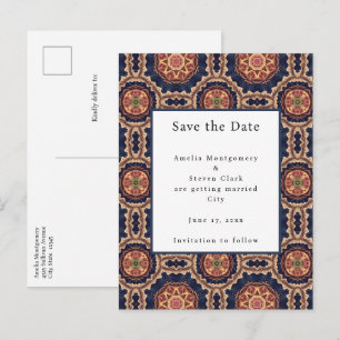 Blume- und Star-Formen-Dekorationszeitschrift Ankündigungspostkarte