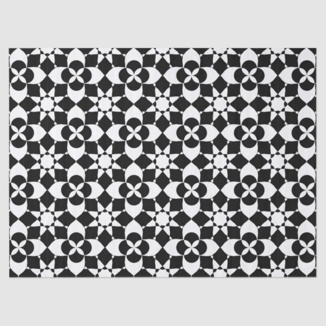 Blume und Sternengewebe Seidenpapier (Vorderseite)