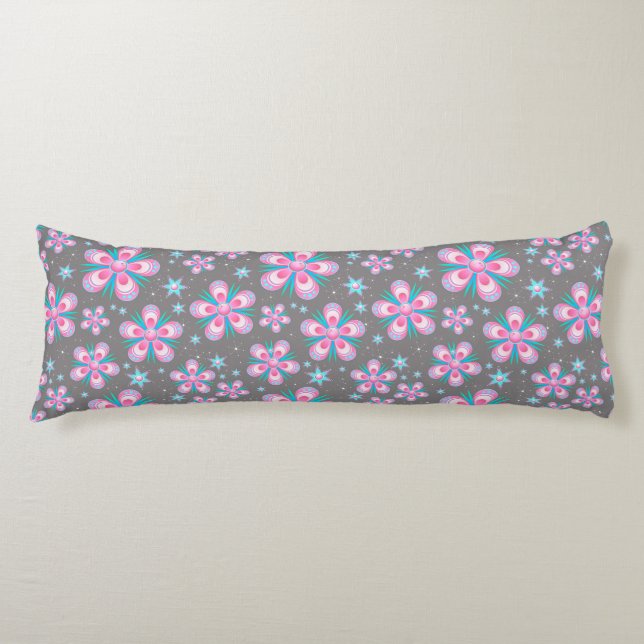 Blume und Sternenkissen Seitenschläferkissen (Vorderseite)