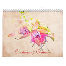 Blume und Texturen Blumenkalender