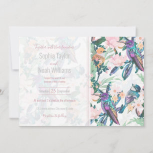 Blume und Vögel im Weißen Garten