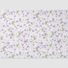 Blume und Vögel Seidenpapier