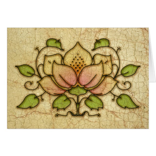 Blume und Weinmotiv (Vorderseite (Horizontal))