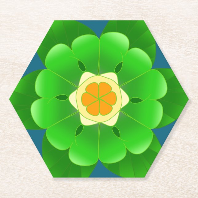 Blume Untersetzer1 von Black Lion Kreationen Untersetzer (Vorderseite)