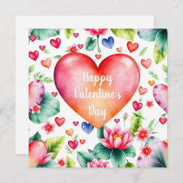 Blume Valentine Feiertagskarte