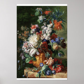 Blume Vase Art Vintage Blume Poster