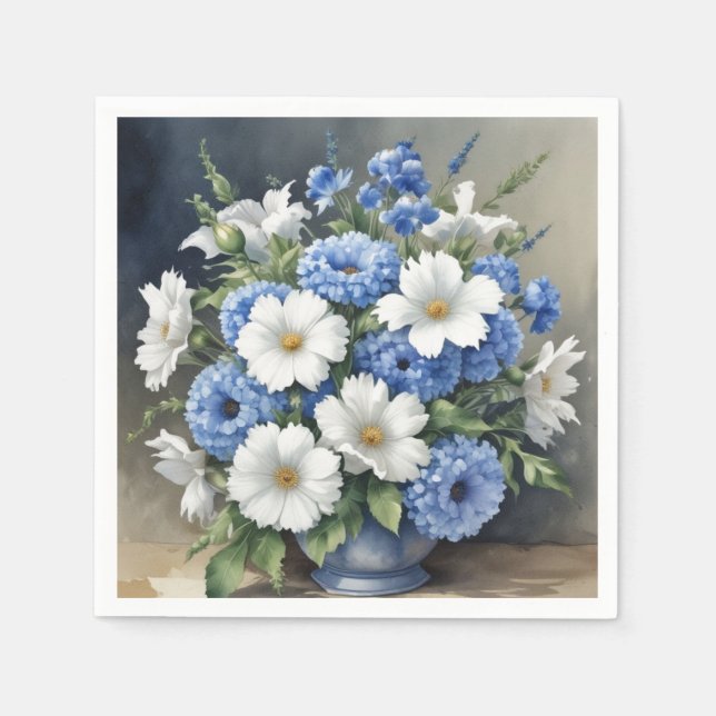 Blume Vase Elegantes Wasser Serviette (Vorderseite)