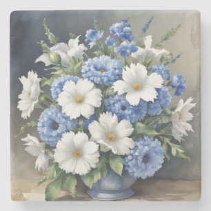 Blume Vase Elegantes Wasser Steinuntersetzer
