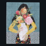 Blume Vase Girl Puzzle<br><div class="desc">Blume Vase Girl II von Grace Popp. | 141028GG</div>