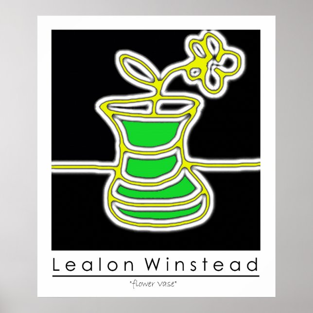 Blume Vase Poster (Vorne)