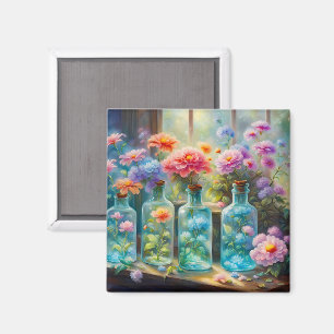 Blume Vasen gefüllt mit atemberaubenden, dynamisch Magnet