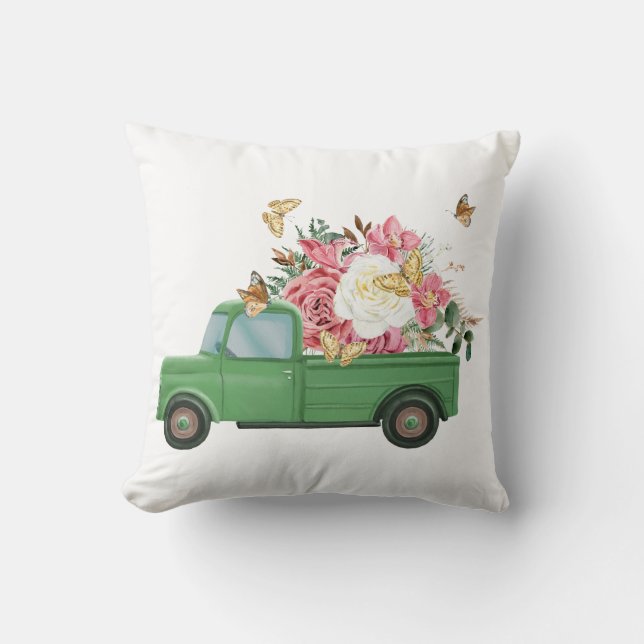 Blume-Veröffentlichen Kissen (Vorderseite)