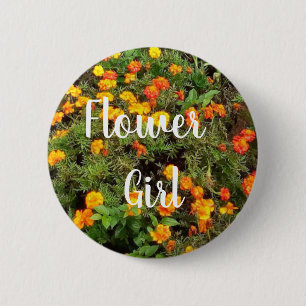 Blume Vintag Botanischer Garten Button