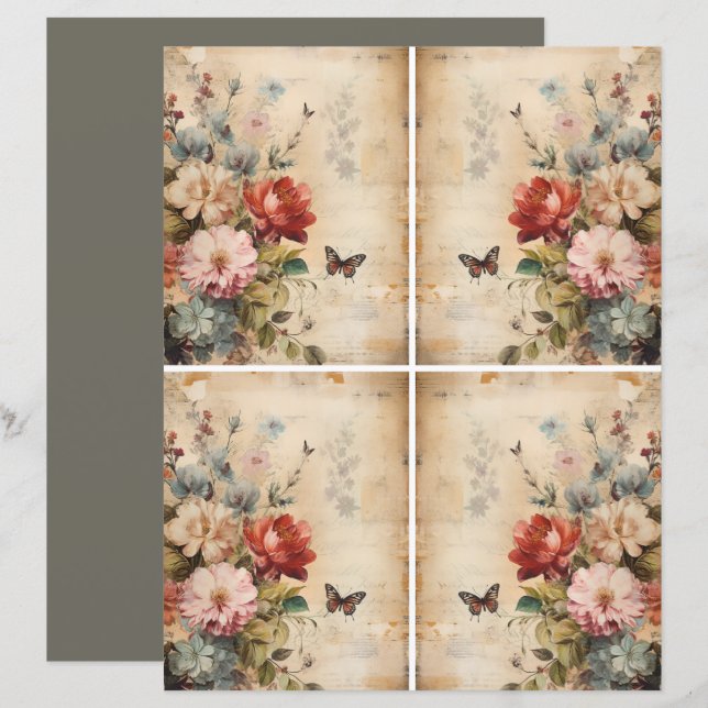 Blume Vintag Collage 2b (Vorne/Hinten)