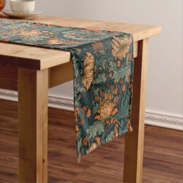 Blume, Vintag, Jugendstil, William Morris-Stil, Kurzer Tischläufer