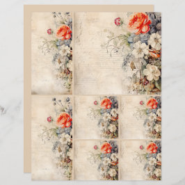 Blume Vintage Collage 1b 2 von 4