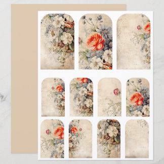 Blume Vintage Collage 1b 4 von 4