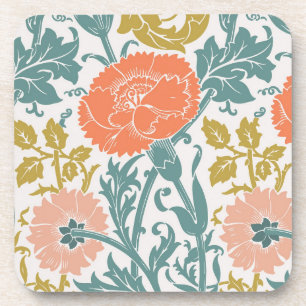 Blume, Vintage Kunst Getränkeuntersetzer