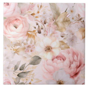 Blume, Vintage Rose, rosa Rosen Fliese