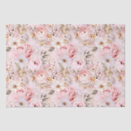 Blume, Vintage Rose, rosa Rosen Seidenpapier
