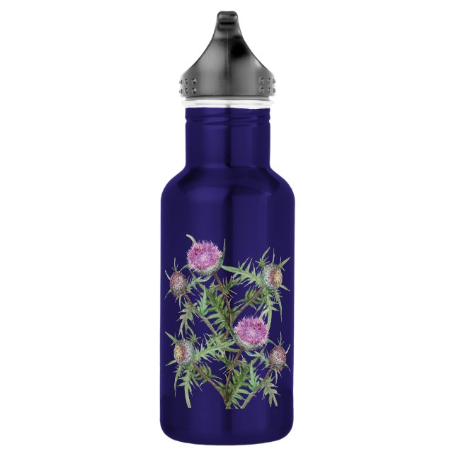 Blume violett edelstahlflasche (Rechts)