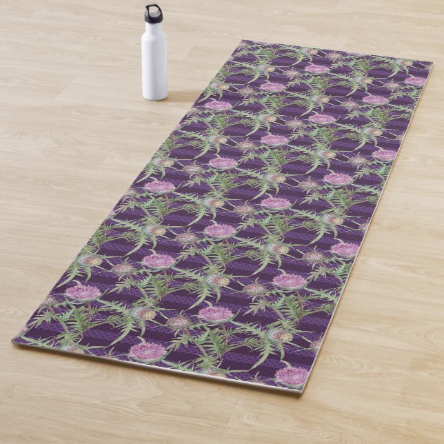 Blume violett yogamatte (Beispiel)