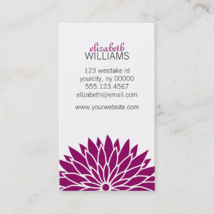 Blume Visitenkarte