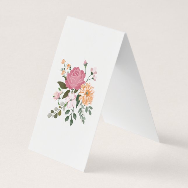 Blume Visitenkarten (Rückseite)