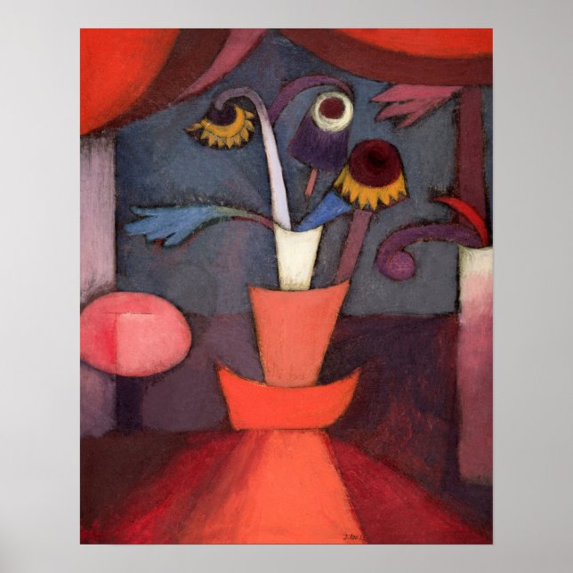 Blume vom Herbst (1922) von Paul Klee Poster (Vorne)