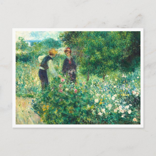 Blume von Auguste Renoir Postkarte (Vorderseite)