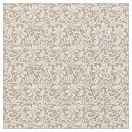 Blume von Beige Burlap & Lace Stoff