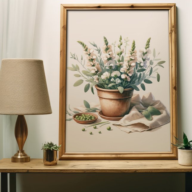 Blume von Clay Pot Wall Poster (Von Creator hochgeladen)