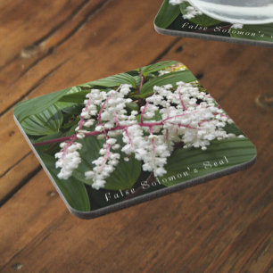 Blume von False Solomon im Siegel Getränkeuntersetzer