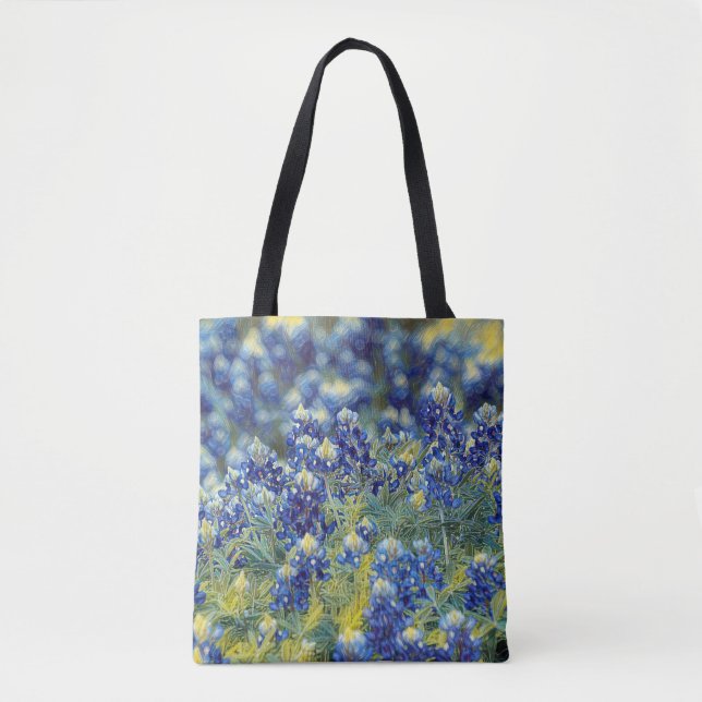 Blume von GlaubensHebräern 10:24 Bluebonnet-Tasche (Vorderseite)
