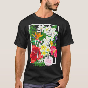 Blume von Hawaii Word Art Hawaiian Pride T-Shirt