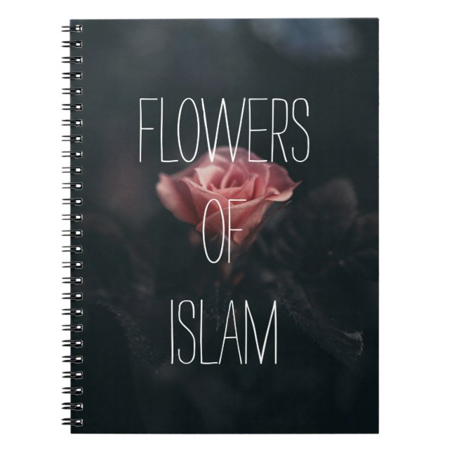 Blume von Islam Notebook muslimah islamic Geschenk Notizblock (Vorderseite)