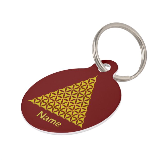 Blume von Leben-/Blume-DES Lebens - Pyramidegold Tiermarke (Seite)