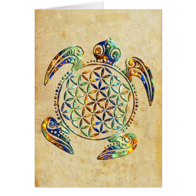 Blume von Leben-/Blume-DES Lebens - Schildkröte (Vorne)