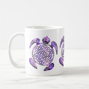 Blume von Leben-/Blume-DES Lebens - Schildkröte Tasse