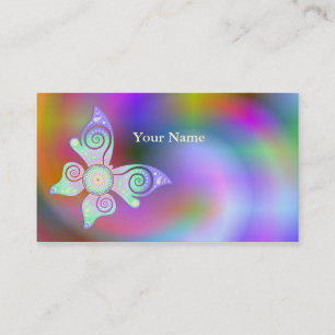 Blume von Leben-/Blume-DES Lebens - Schmetterling Visitenkarte