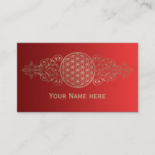 Blume von Leben-/Blume-DES Lebens - Vintages XI Visitenkarte