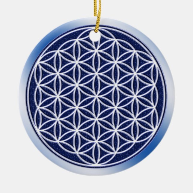 Blume von Leben/Himmel Keramikornament (Vorne)