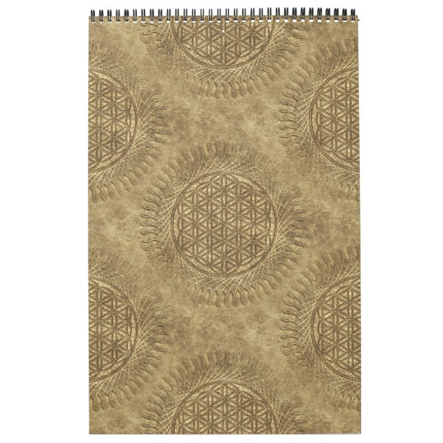 Blume von Leben - Sonne - nahtloses Muster 4 Kalender (Titelbild)