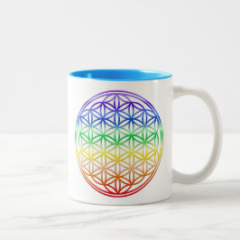 Blume von Leben Zwei-Ton Tasse