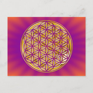 Blume von Lebendgold Postkarte