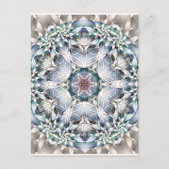 Blume von Life Mandala 1 Karten (Vorderseite)