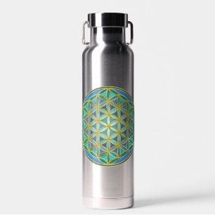 BLUME von LIFE - Sacred Geometrie Design 1 Trinkflasche